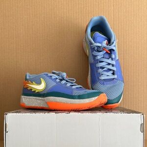 Nike Backyard BBQ Blue and Orange Sneakers with Vibrant Sole